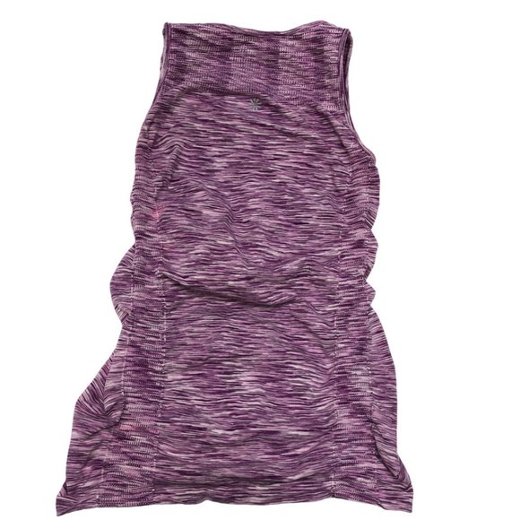 Athleta purple stripe muscle tee tank top work out S - Picture 5 of 9